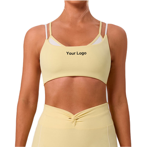Nofyan Ind Wholesale Soutien-gorge de sport pour femme à maintien élevé, léger, sans couture, anti-humidité, séchage rapide, coupe ajustée, haute élasticité, pour le yoga - Product Image 1