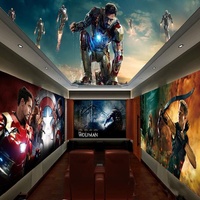 Papier peint à thème 3D Marvel Avengers Papier peint Hulk Bar Restaurant Internet café gym murale