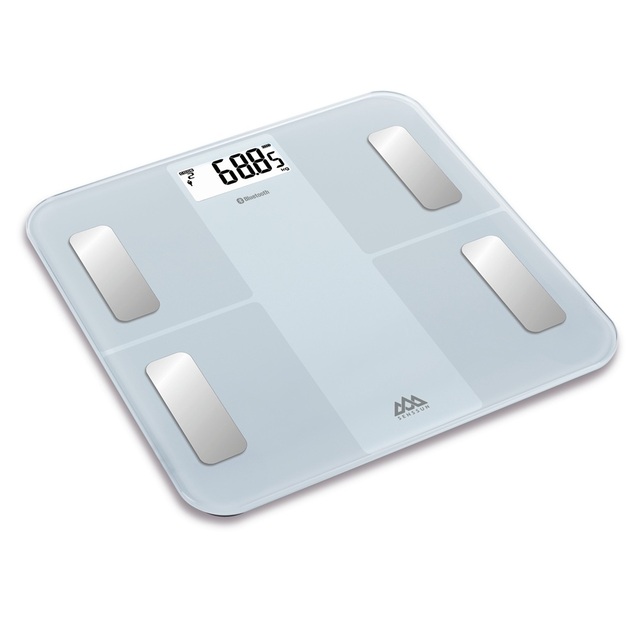 180kg 440lb Rechargeable 6 Colors LCD Display Smart Body Fat Scale BIA Technology Bluetooth App 18 Metrics BMI Analyzer