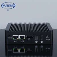Mini PC 4K à carte mère unique X86 avec trois écrans, petit client léger J3160 Quad Core Dual Nic