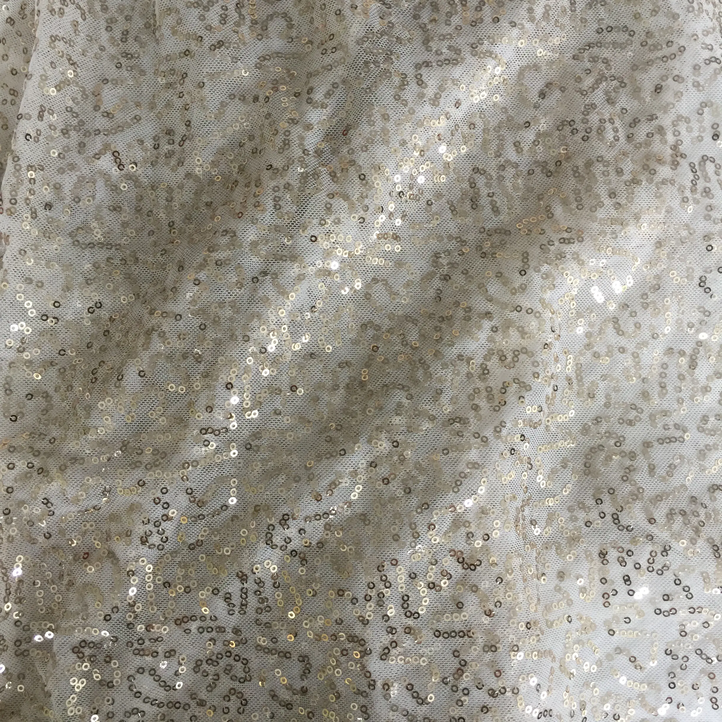 high quality nylon mesh sequin embroidery