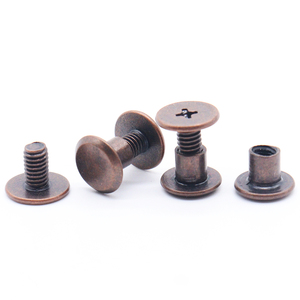 Tùy Chỉnh Đinh Tán Cho Da Thủ Công Vòng Đầu Kim Loại Chicago Vít Cho Da Vành Đai Cổ Đinh Tán Túi Xách Trang Phục Phần - Product Image 6