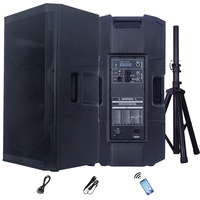 Bocina Profesional de 3000W con Woofer de 15" Sistema de Sonido para DJ/PA Line Array Inalámbrico Equipo de Karaoke con DSP Altavoz Activo Parlante