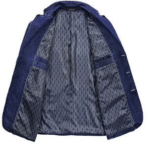 <span class=keywords><strong>Jeans</strong></span> en denim délavé coupe classique, finition antique, veste décontractée en denim pour <span class=keywords><strong>homme</strong></span>, veste de mode - Product Image 4