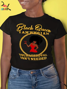 Tops tendance pour femmes, t-shirt à imprimé numérique pour femmes, t-shirt à manches courtes à imprimé graphique pour l'été, t-shirts pour femmes - Product Image 4