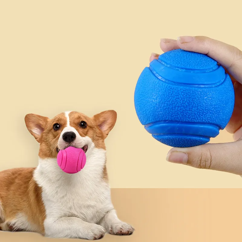 Con chó đồ chơi bóng cao su mô hình rắn đàn hồi Bóng cao su con chó Đồ chơi Vật nuôi tương tác phong trào đồ chơi