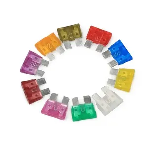 100 pièces de taille moyenne Type de lame assortiment de fusibles de <span class=keywords><strong>voiture</strong></span> 3A 5A 7.5A 10A 15A 20A 25A 30A 35A 40A ensemble de fusibles Auto <span class=keywords><strong>voiture</strong></span> camion avec clip de boîte - Product Image 5