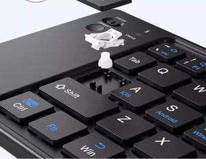 <span class=keywords><strong>Clavier</strong></span> portable sans fil pour ordinateur portable, tablette, téléphone, pavé tactile, <span class=keywords><strong>clavier</strong></span> pliable, claviers BT, en stock, échantillons gratuits - Product Image 4