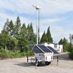 Solar 5 Sections 7m Hydraulic Mast <b>Light</b> Plants Tralier Road <b>Work</b> <b>Led</b> Tower UST900 Solar Powered <b>Light</b> Tower UST900 - Product Image 1