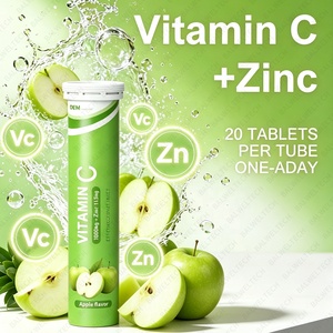 Tabletas Efervescentes de Vitamina C con Zinc, Multivitamínico, Suplemento para el Cuidado de la Salud, Venta Global - Product Image 2