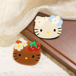 شين مي مشبك شعر لطيف ومخصص للكتيفة مرحبا كيتي ، اكسسوارات الراتنج اسيتات سانريو لجميع انواع شد الشعر للفتيات، بيع بالجملة - Product Image 1