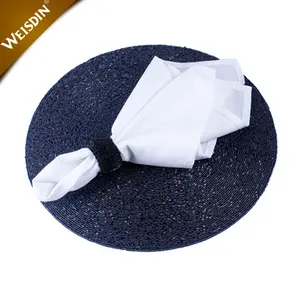 Abendessen Restaurant Taschentuch Stoff Stickerei Monogramm Hochzeit Weiß Baumwolle Stoff Tisch Serviette