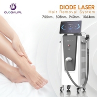 Appareil d'épilation au laser diode pour la médecine esthétique avec 808 nm, 755 nm, 940 nm, 1064 nm pour une épilation permanente