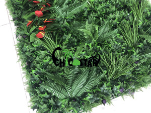 Venta al por mayor jardín de 100*100CM <span class=keywords><strong>vertical</strong></span> verde de la pared/decoración al aire libre de la pared de plantas artificiales - Product Image 4