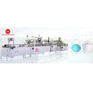 2024 NEW Version Automatic cup type dust-proof mask making machine Face Mask machine n95 1860 stapled cup dust respirator