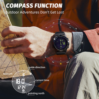 Maßgefertigte North Edge LITECORE Outdoor-Armbanduhr mit Kompass, Schrittzähler, Countdown, Schrittmesser, Wasserdichte Digitale Elektronische Herrenuhr OEM ODM