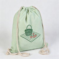 Sac à cordon en toile épaisse, simple et écologique, fourni directement par l'usine, avec logo personnalisé imprimé, pour bijoux et cosmétiques