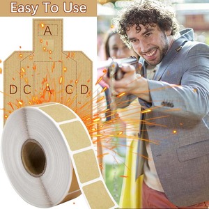 1000 pezzi/adesivi per tiro a rullo per riparazione di carta bersaglio autoadesiva paster per bersagli quadrati etichette per poligono di tiro - Product Image 4