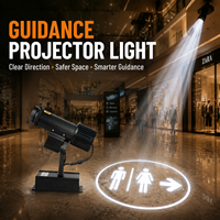 Projecteur de gobo personnalisé, projecteur de signalisation au sol LED pour les magasins de détail, les centres commerciaux et les espaces commerciaux