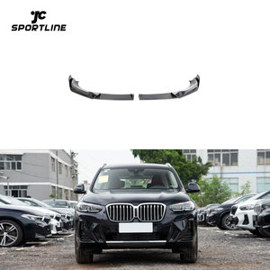 JC Sportline 2 pièces/ensemble séparateur de becquet de pare-chocs avant en Fiber de carbone pour BMW <span class=keywords><strong>X3</strong></span> IX3 X4 <span class=keywords><strong>2023</strong></span> - Product Image 1