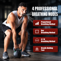 Entraîneur Musculaire Respiratoire S1P à Guidage Vocal, 8 Niveaux de Résistance, Exercice Respiratoire, Certifié CE RoHS, OEM ODM, Vente en Gros Direct Usine
