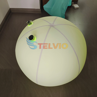 Ballon à eau gonflable en PVC avec LED Jouet souple Ballon de plage d'été et d'extérieur avec éclairage