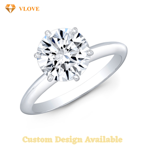Bague en <span class=keywords><strong>diamant</strong></span> de laboratoire certifiée IGI 2 carats, bague de fiançailles en or massif 9k 10k 14k, <span class=keywords><strong>prix</strong></span> sur mesure - Product Image 4