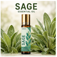 Huile essentielle de sauge d'origine végétale ; Antibactérienne et purifiante spirituelle ; Convient pour l'aromathérapie et les soins de bien-être.
