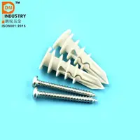 Hollow Self Drilling Drywall Anchors Kit, plastic anchor with Screws Perfect for Fixing Curtains, Calligraphy, Wall Cabinets