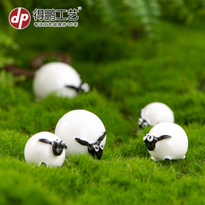 Cute <b>Miniature</b> Sheep Resin Figurine Set Small Medium Large Decorative Accessory - Product Image 5