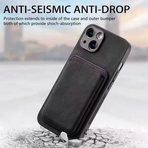 Funda <span class=keywords><strong>2</strong></span> en 1 para Tarjetas de Crédito, Cartera de Lujo Desmontable con Bolsillo Magnético para Tarjetas, Funda de Cuero PU para iPhone 16 - Product Image 5