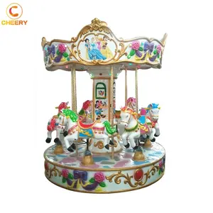 Taman Hiburan Mainan Bayi Merry-Go-Round Anak-anak Wahana Portabel Kecil Merry Go Round Carousel untuk Dijual