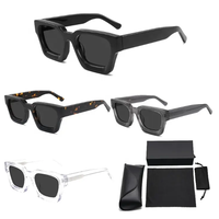 Lunettes de soleil rectangulaires surdimensionnées de luxe personnalisées, de haute qualité, neuves, faites à la main, en acétate, polarisées, pour hommes