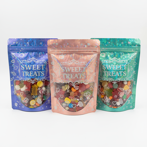 Pochette Doypack Alimentaire 16oz en VMPET avec Fermeture Ziplock et Barrière Arôme, pour Chocolat Fourré aux <span class=keywords><strong>Noisettes</strong></span> Bio, Idéale Fêtes - Product Image 1