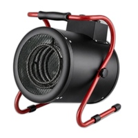 Chauffage d'appoint PTC d'intérieur à inclinaison réglable et débit d'air optimisé pour boutiques et studios, corps en métal SPCC et élément PTC en céramique