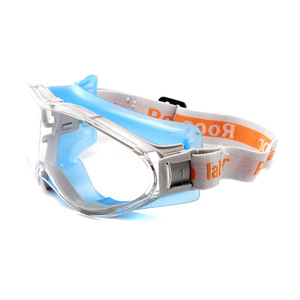 <span class=keywords><strong>Gafas</strong></span> Protectoras Industriales con Logotipo Personalizado, Lentes Transparentes, Banda Ajustable para la Cabeza, Resistentes al Viento - Product Image 1