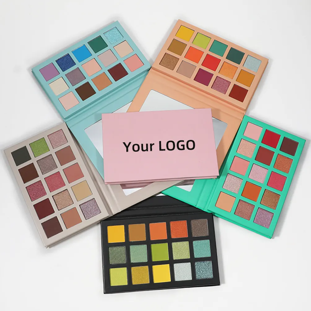 Eye Shadow 22mm Square Hole Private Label DIY 9/15/18 Color Palette Brighten Pigment Matte Custom Logo Free Shipping Bulk Makeup