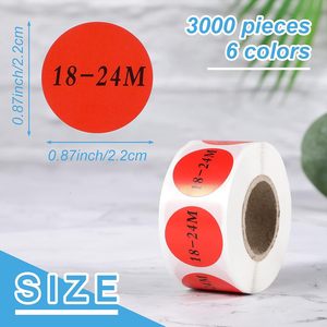Etiquetas Redondas Autoadhesivas para <span class=keywords><strong>Ropa</strong></span> de Bebé, 4/5 Pulgadas, Etiquetas Grandes para <span class=keywords><strong>Ropa</strong></span> de Tienda Minorista, <span class=keywords><strong>Ropa</strong></span> de Bebé - Product Image 2