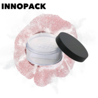 Récipient d'emballage vide de pot de poudre libre cosmétique de luxe personnalisé avec miroir