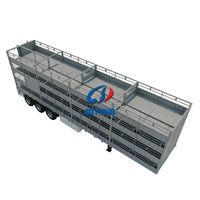 Remorque semi-remorque à 3 essieux pour bétail et marchandises, structure légère, vente directe usine, personnalisable, excellent prix