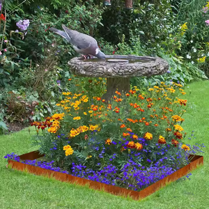 ชุดขอบตกแต่งสวนสไตล์อาร์ตเดโคโลหะขนาดเล็ก พร้อมปรับแต่งขนาดได้ ทนทานต่อสภาพอากาศ สำหรับตกแต่งสวน - Product Image 6