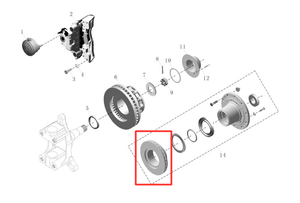 Rotor de freno de disco para autobús escolar, piezas de repuesto para autobús y camión, 35FS50-02075, 430mm, china - Product Image 4