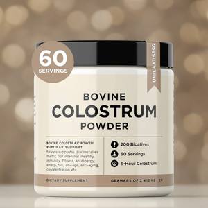 OEM/ODM 100% saf sığır Colostrum, 3rd parti test, bağırsak sağlık, bağışıklık, ve enerji, 6-Hour Colostrum toz takviyesi - Product Image 5