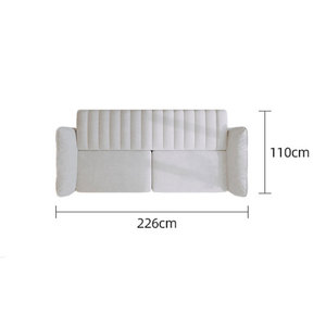 2024 Durable facile à installer cadre <span class=keywords><strong>en</strong></span> <span class=keywords><strong>bois</strong></span> massif éponge haute densité remplissage confortable vente chaude tissu flexible canapés-lits pliants - Product Image 3