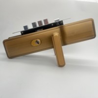 Mechanical High Security Door Lock Modern Panel Exterior Main Door Entrance Locks Set Privacy Door Handle Lock