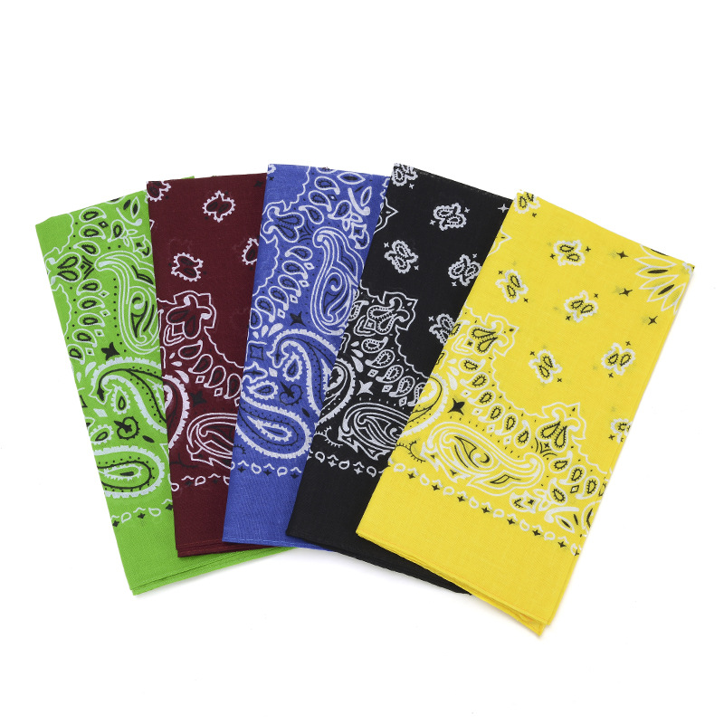 Вы можете создать свой собственный разноцветный платок-бандана из хлопка, квадратный платок с принтом логотипа на заказ, 100% хлопок