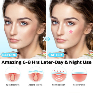 Concealer Gel corak bintang merah muda, tambalan Multi bentuk transparan warna tidak terlihat untuk cakupan efektif - Product Image 2