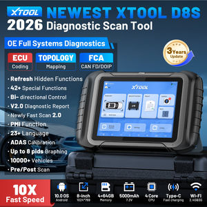 USA Lokale Voorraad XTOOL D8S Scanner Universele Auto Diagnose Scanner Autosleutel Programmeerapparaat Multifunctionele OBD2 Machinering - Product Image 2