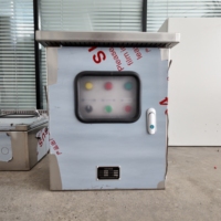 Caja de Distribución Completa Personalizada, Gabinete de Control para Farolas de Acero Inoxidable para Exteriores, Interruptor de Conmutación Manual-Automático