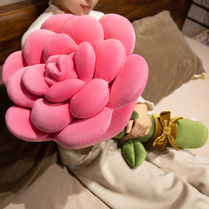 Grande Cuscino <span class=keywords><strong>a</strong></span> Forma di Rosa, Bambola Lunga da Abbraccio, Morbido Peluche, Regalo di San Valentino per Ragazze - Product Image 4